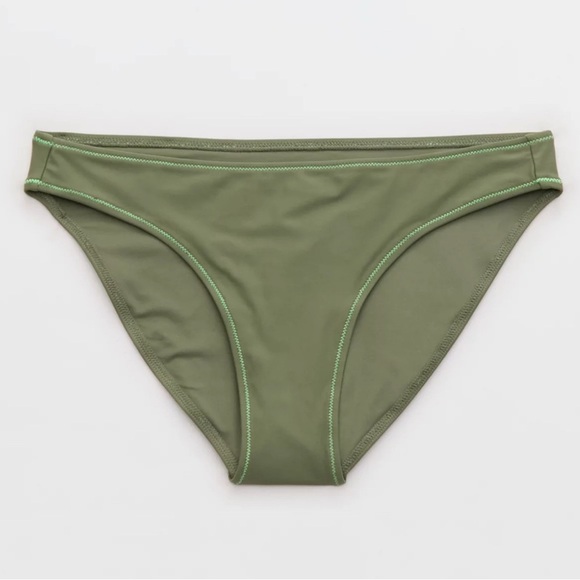 American Eagle The Classic Bikini Bottoms In Olive Fun Size XL NWT - Picture 4 of 8